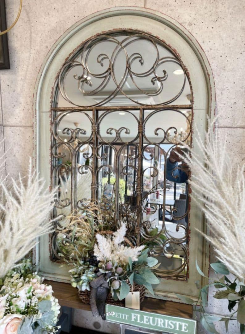 シャルルミラーパネル　アンティーク風ミラー