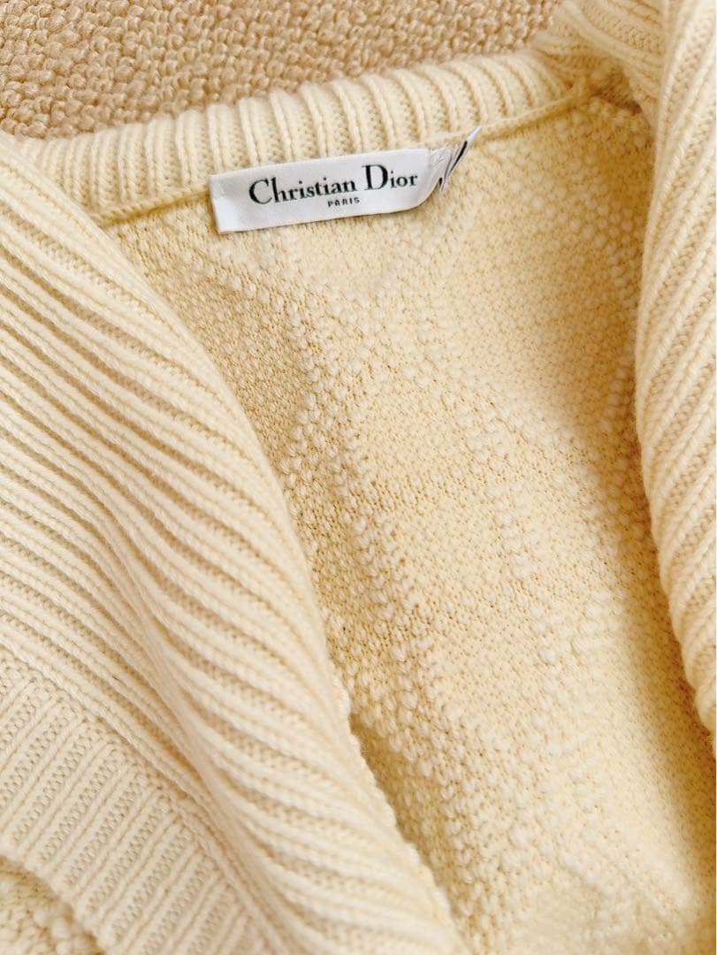 Dior 新作　アイボリー ケーブルニットジャケット　ハンガーなど付属品付きます