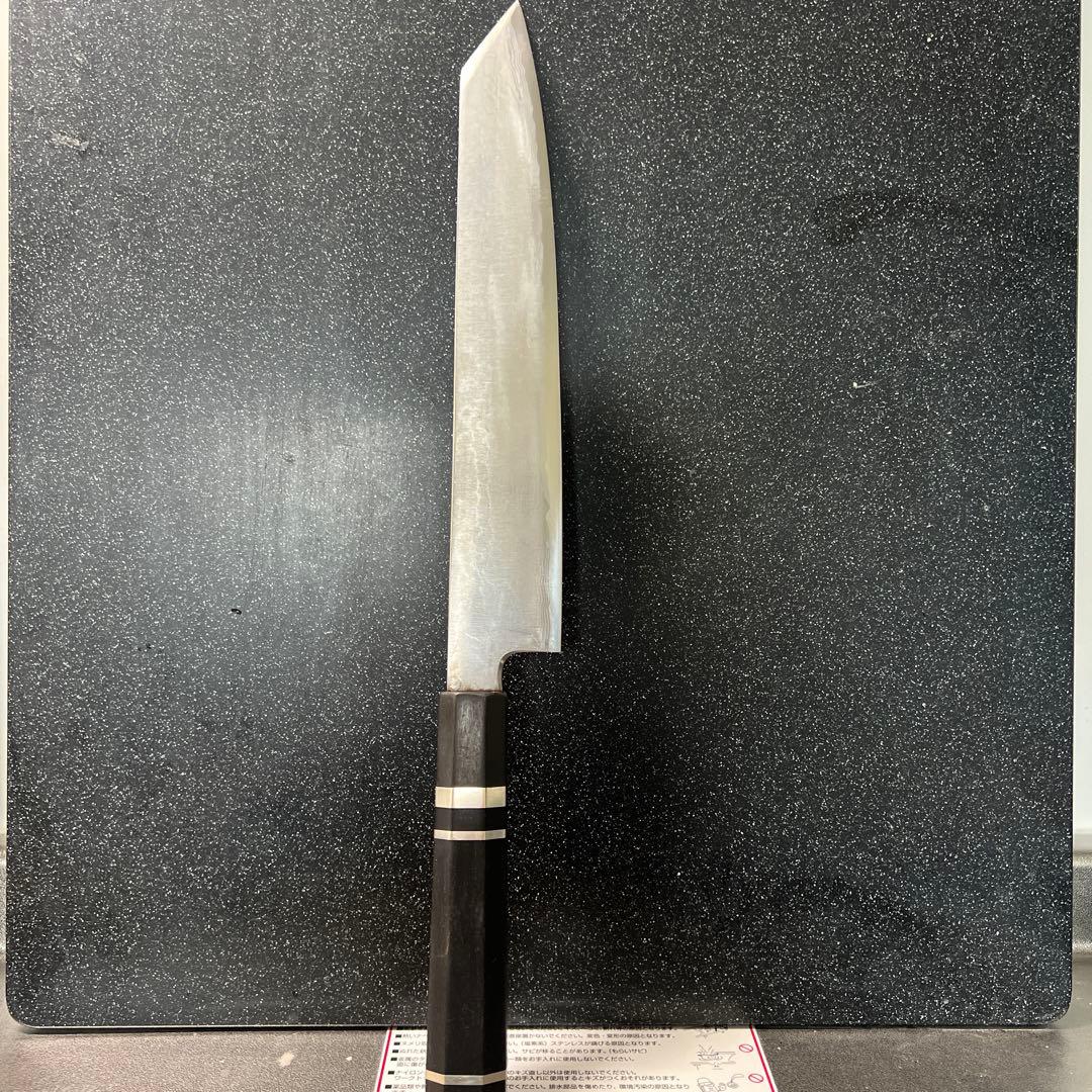 堺實光　切付和牛刀　27cm 青二鋼　ダマスカス