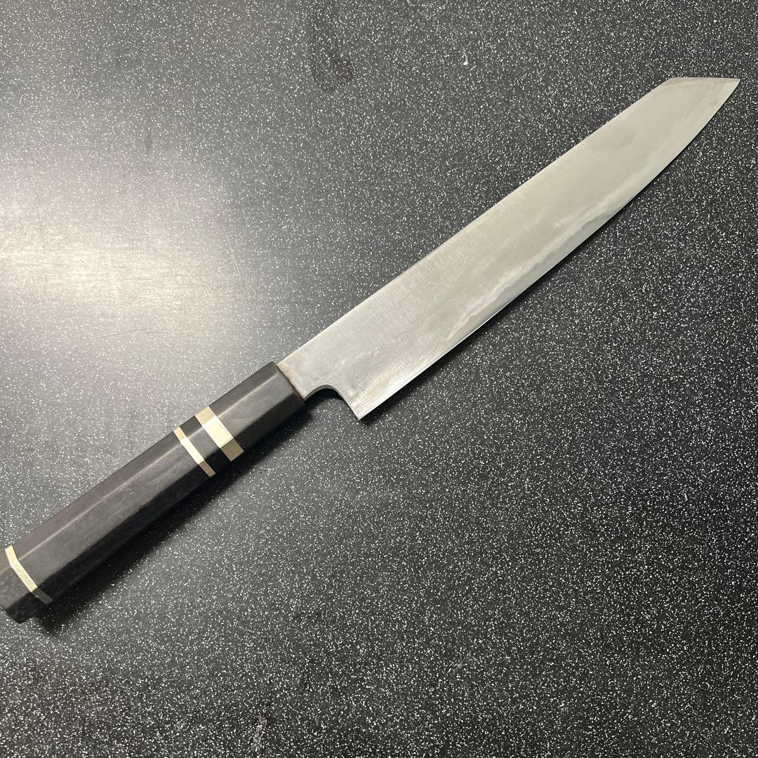 堺實光　切付和牛刀　27cm 青二鋼　ダマスカス