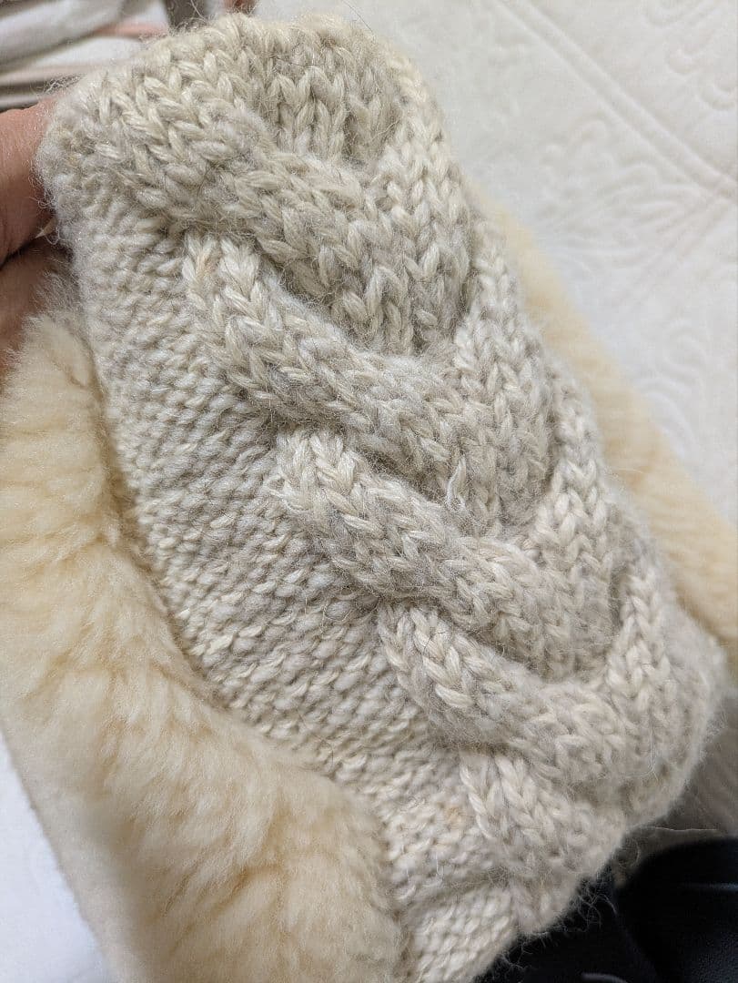 ユッコ　MUKU ムク　モンテローザ　ムートンハンドバッグ　もこもこ