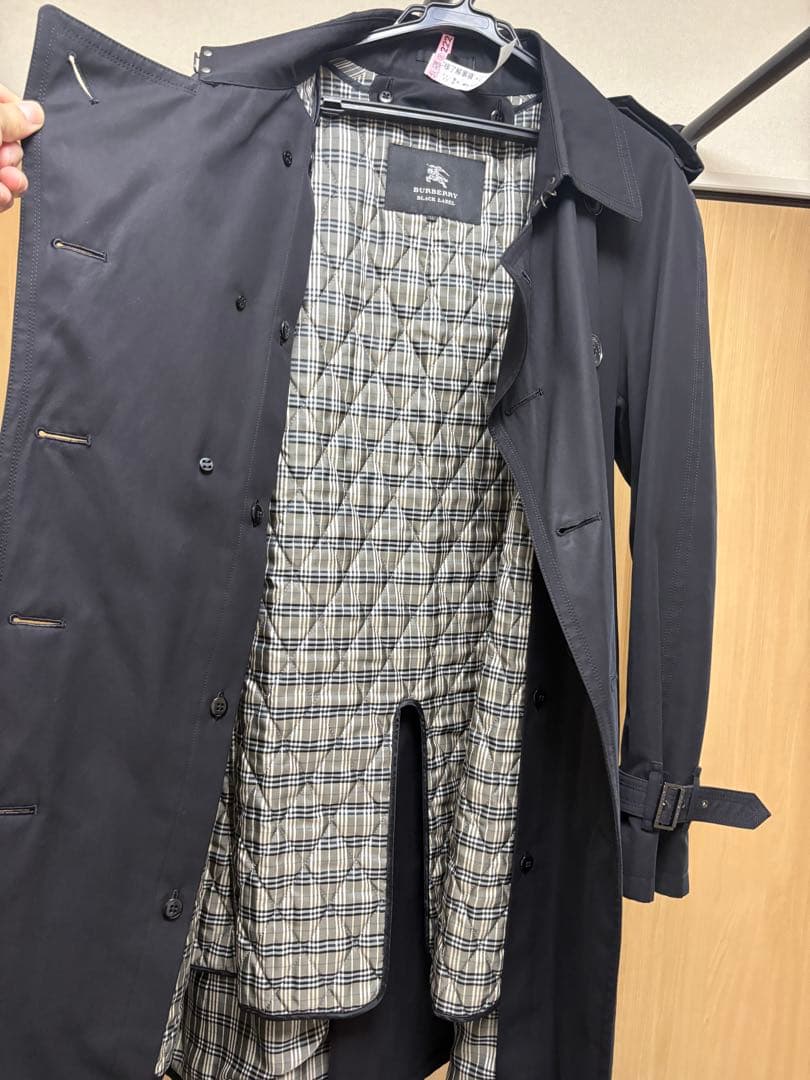 BURBERRY BLACK LABEL トレンチコート LL 黒