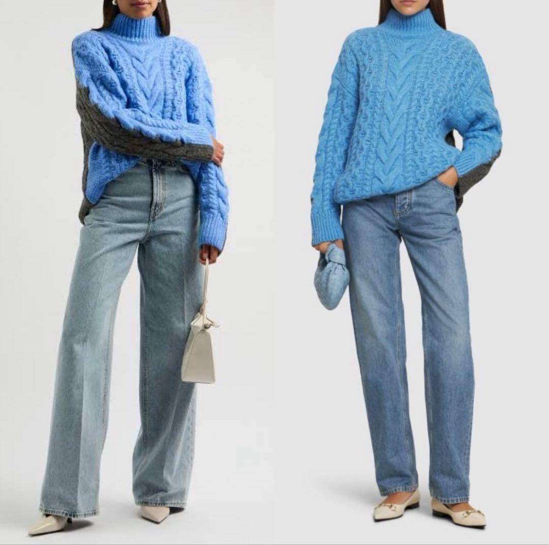 定価24万 新品 ステラマッカートニー 水色 ニット XS