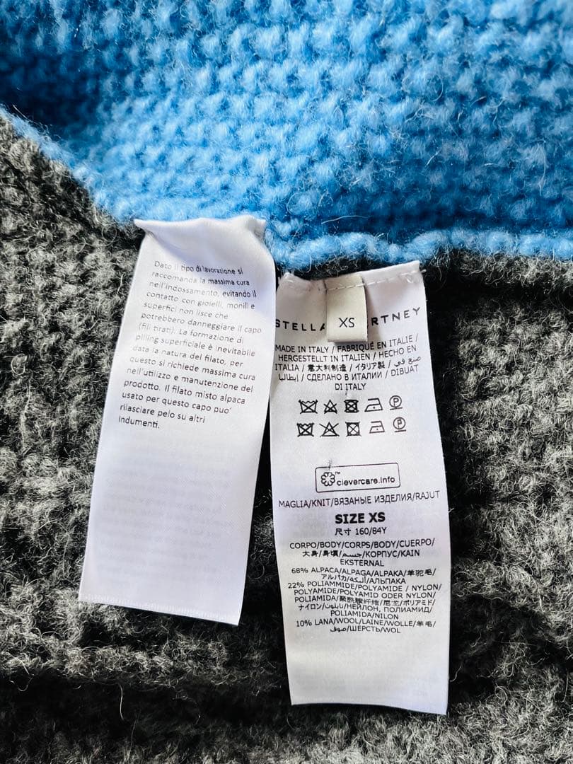 定価24万 新品 ステラマッカートニー 水色 ニット XS