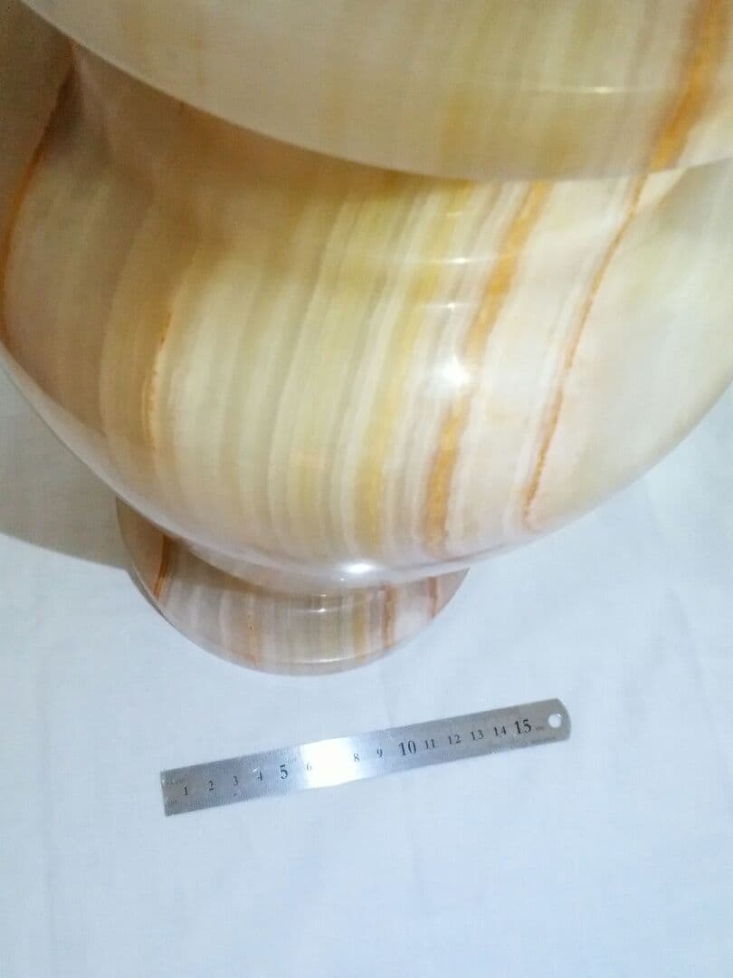 瑪瑙　メノウ　天然石　壺　花瓶　パワーストーン　1点物