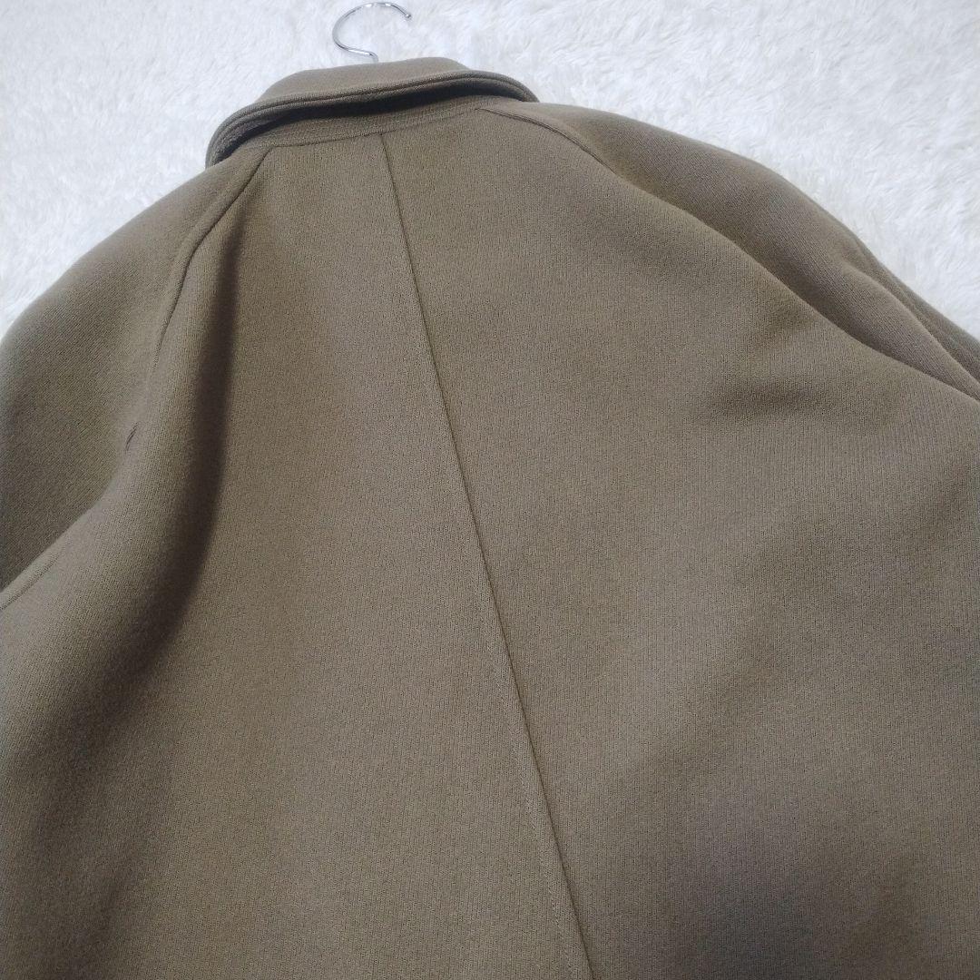美品　コモリ　COMOLI　バルカラーコート　ウールステンカラーコート　カーキ