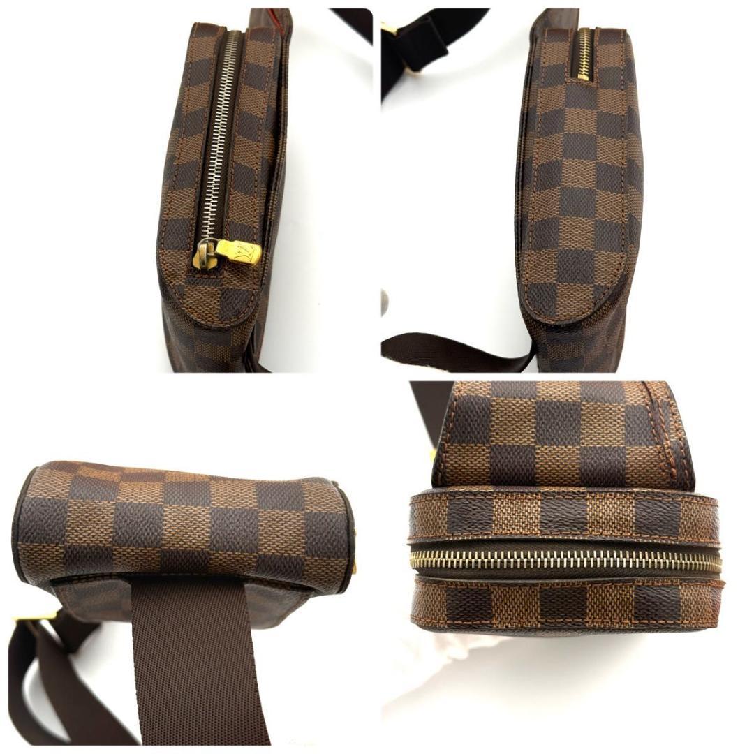 【最高級美品】ルイヴィトン ダミエ ジェロニモス ボディバック ブラウン メンズ