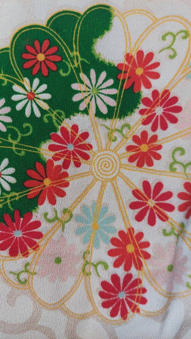 NA94アンティーク子供着物七五三正絹着丈121センチ裄丈55センチ