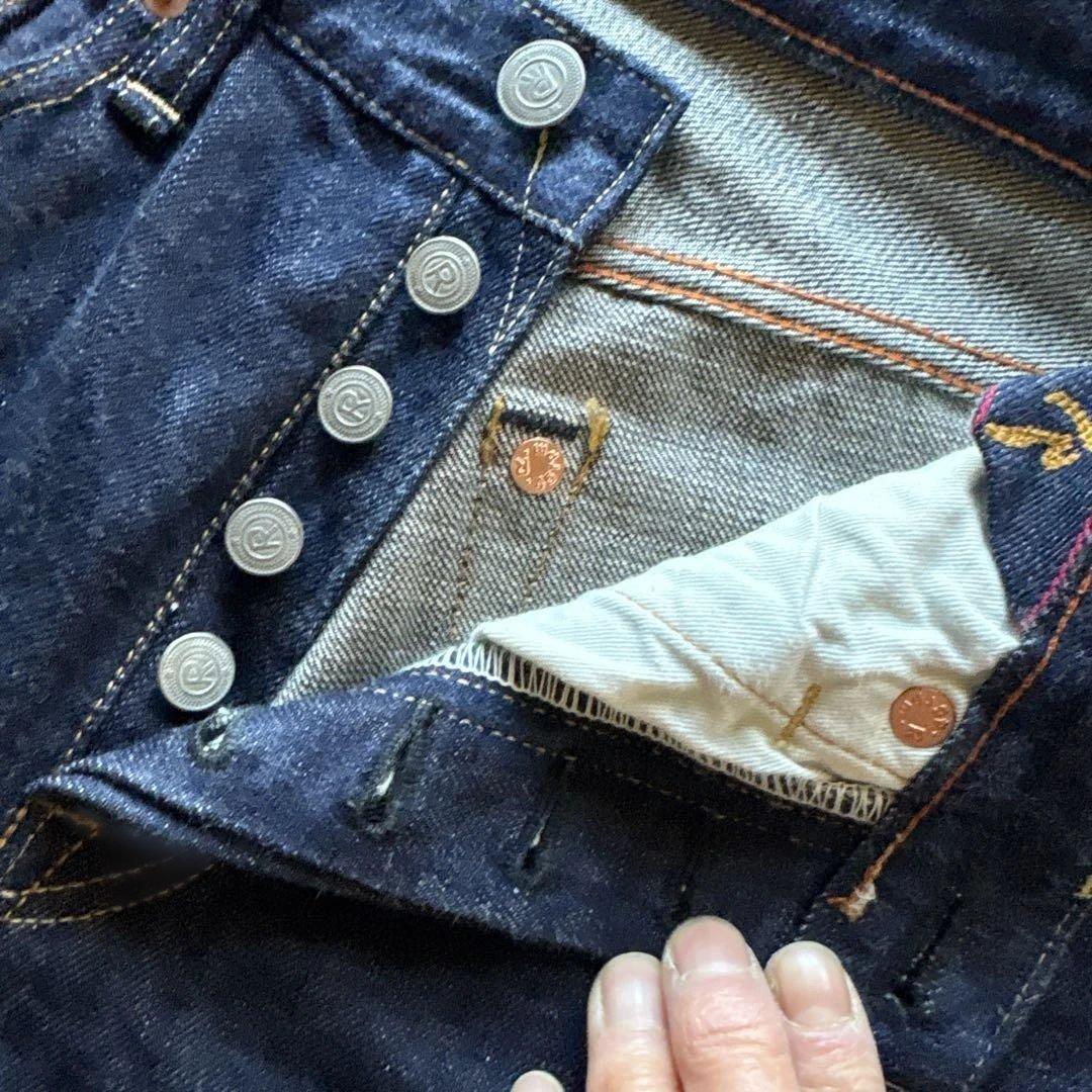 45rpm デニム　本藍　日本製27インチ Sサイズ相当？