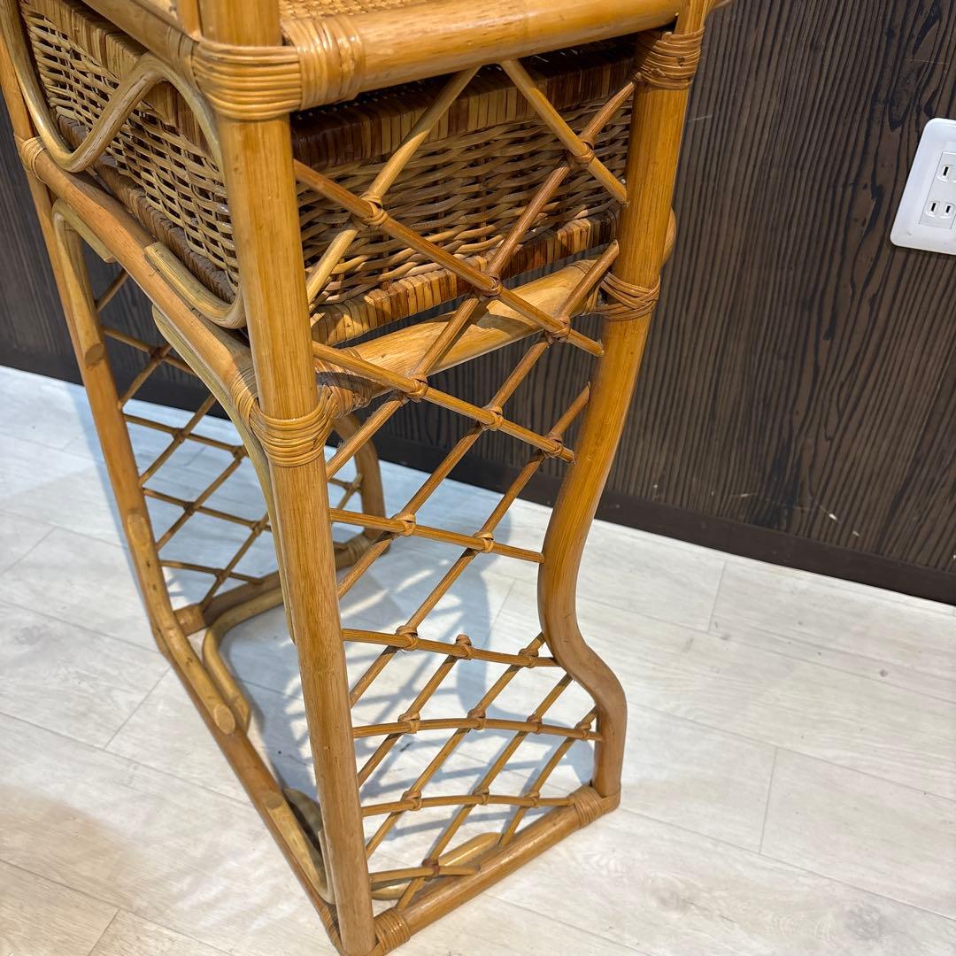 ラタン ドレッサー　スツール　鏡台　椅子　化粧台　家具 イス