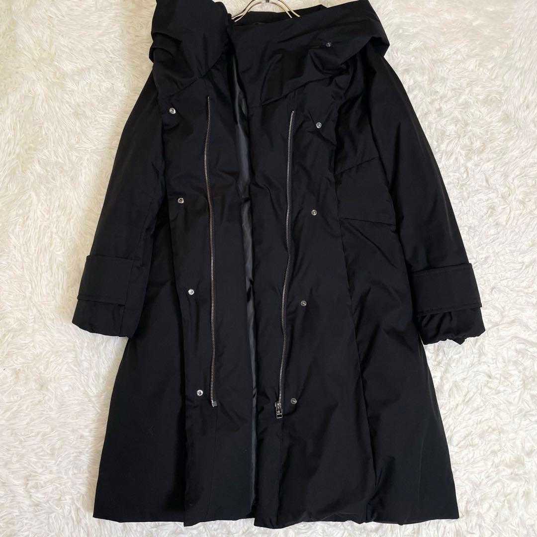 は☆美品✨️ルイルエブテイック ダウンコート フード付き ブラック M