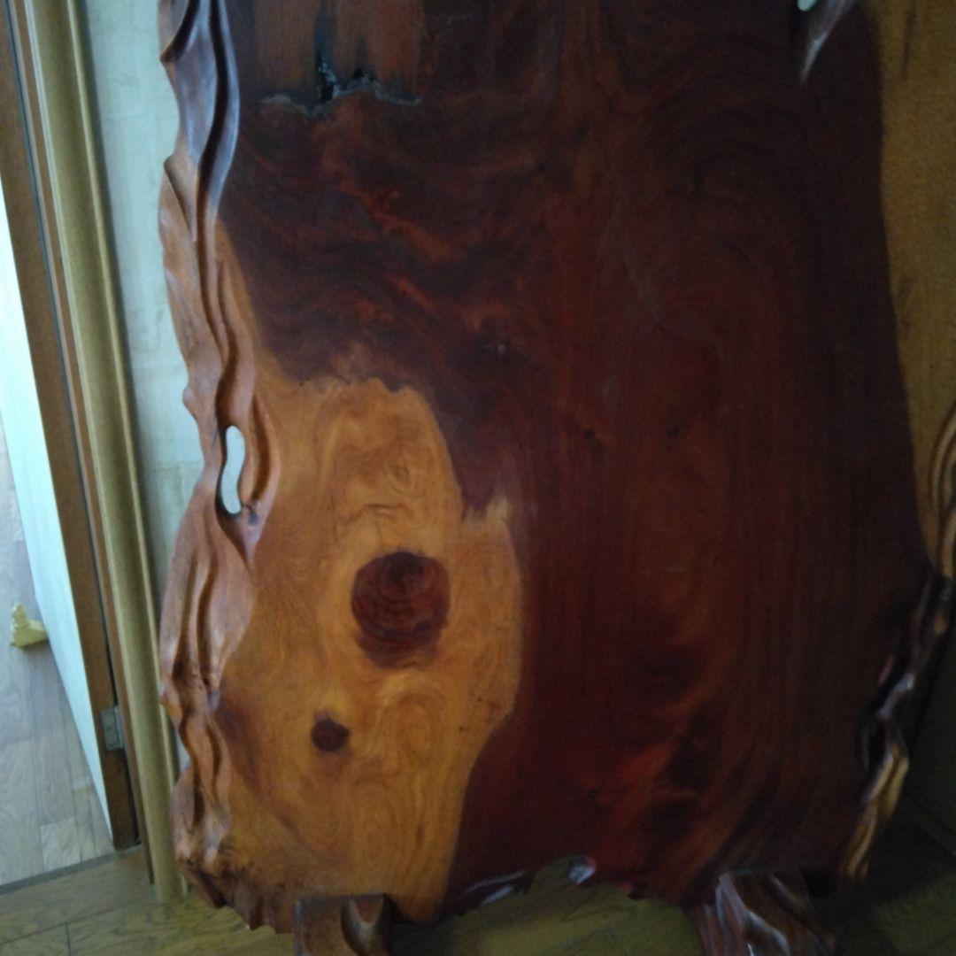 衝立　天然素材の花梨の一枚板