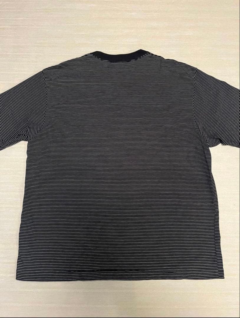 ennoy ボーダーTシャツ ブラック