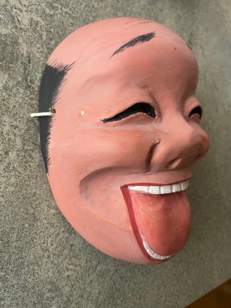 木彫のお面（笑面）⑦