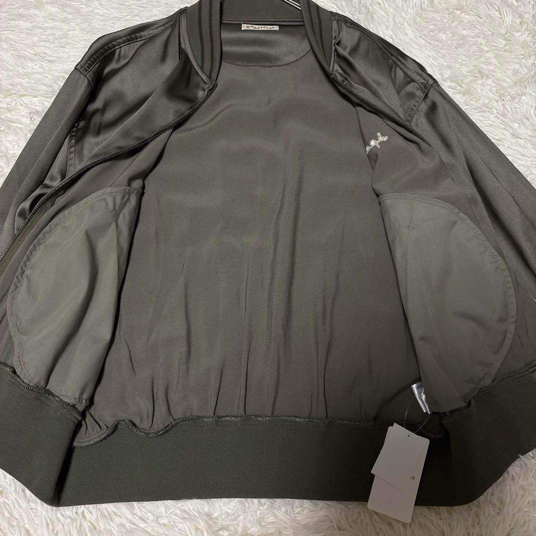 Sportclad フレームワーク サテンブルゾン カーキ ミリタリー