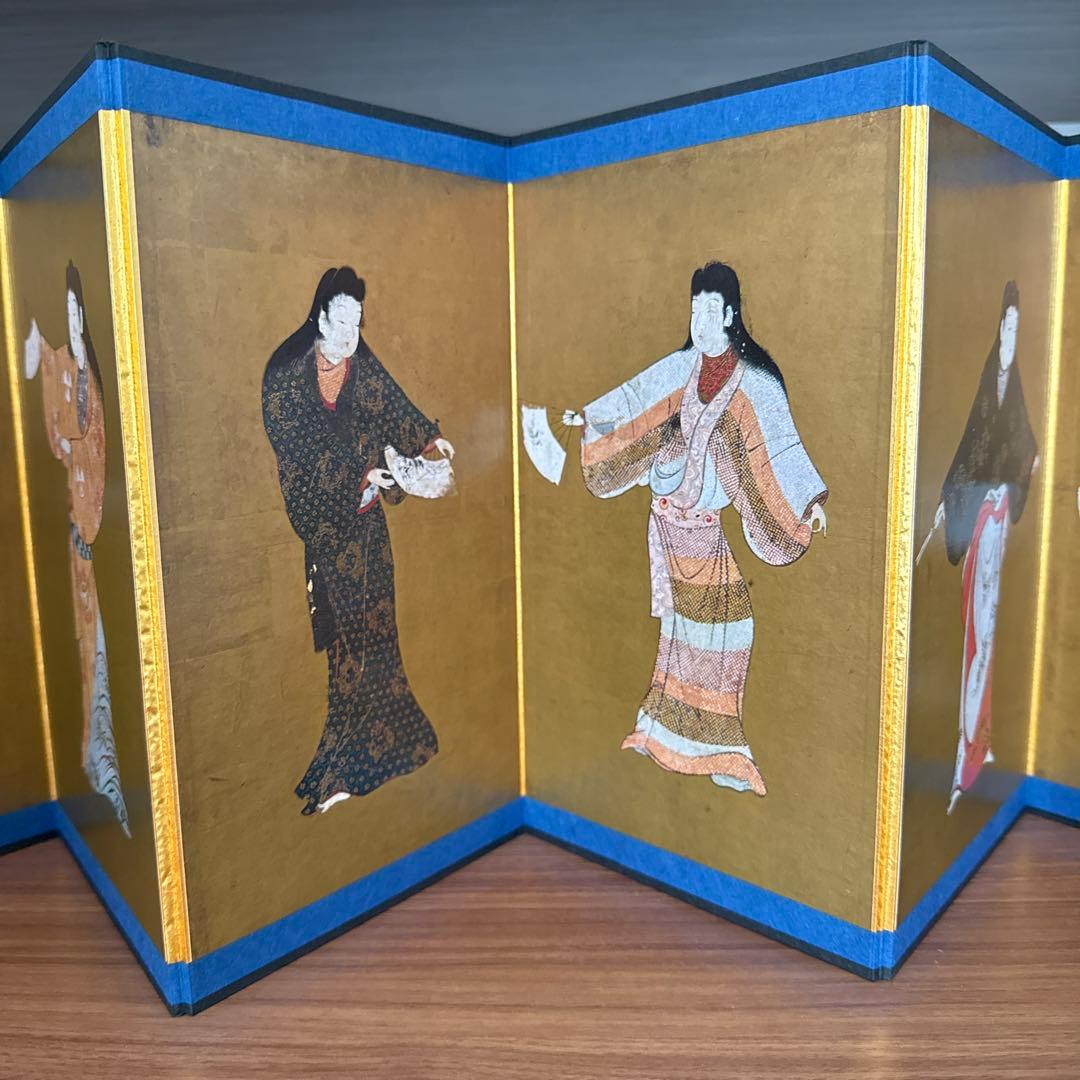 重要文化財　舞踊図　縮小版屏風