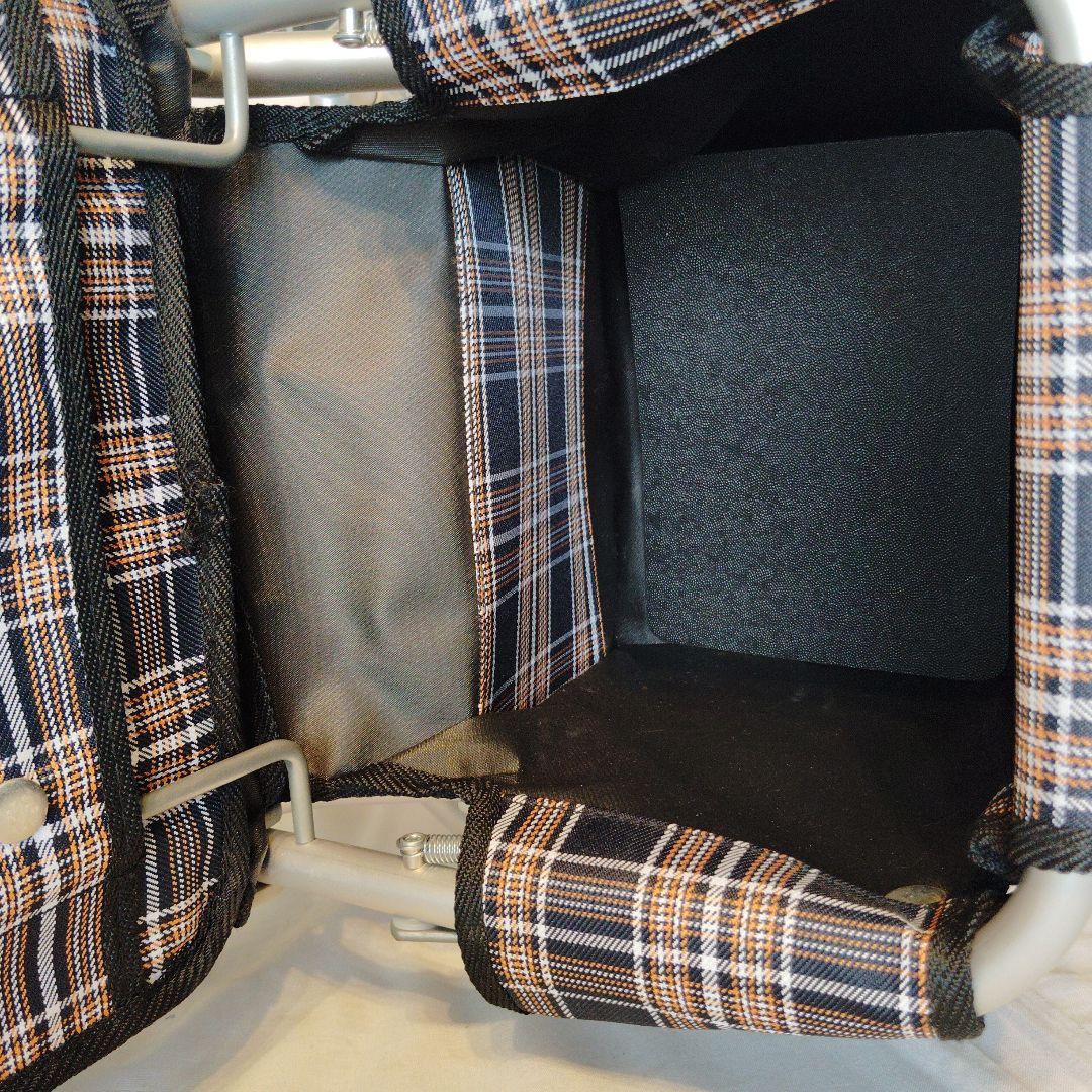 アルミ製 シルバーカー チェック柄