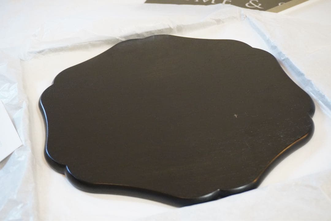 Time & Style Bon - 拭漆 - 輪花盆［美品］トレー　2点