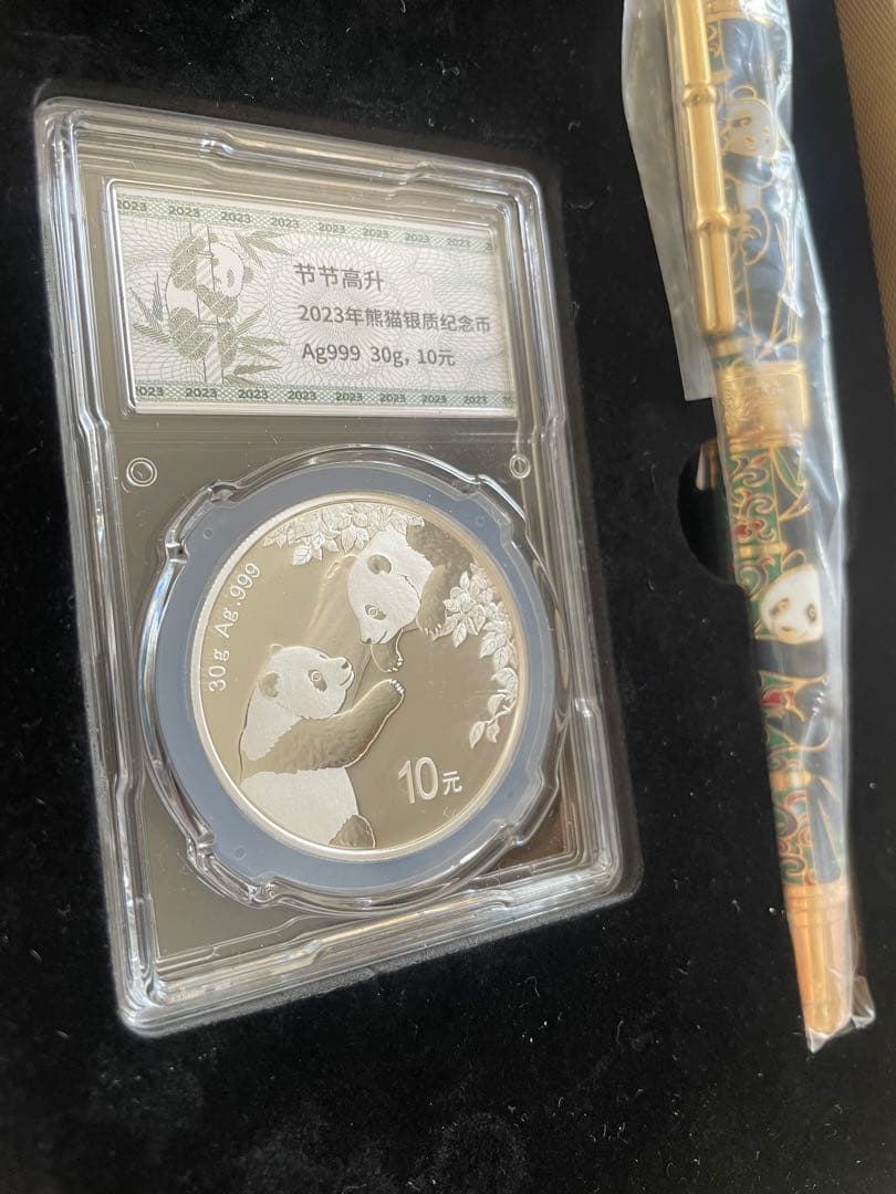 2023年 パンダ銀貨 10元 Ag999 30g