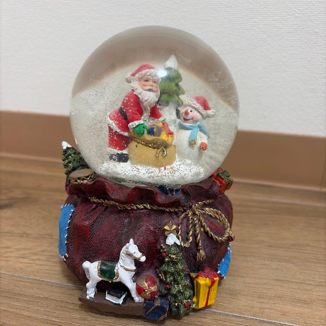 クリスマス スノードーム サンタ 雪だるま