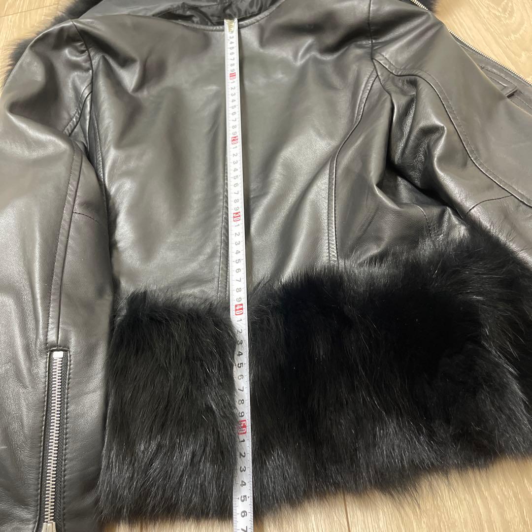 ダイアグラム　レザー・ファーコンビジャケット