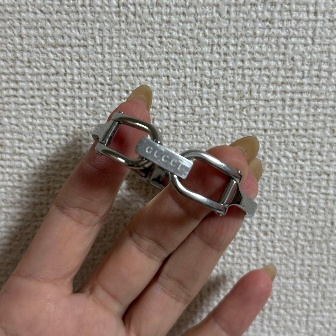 GUCCI バングルウォッチ 1Pダイヤモンド 1500L 新品電池