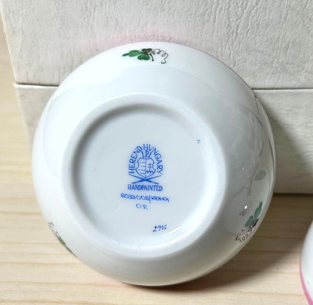 Herend ヘレンド　ウィーンの薔薇 ピンク　ボンボニエール　※未使用保管品