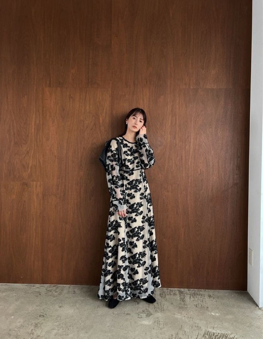 【9日まで】正規品 CLANE ロングワンピース 黒 0サイズ