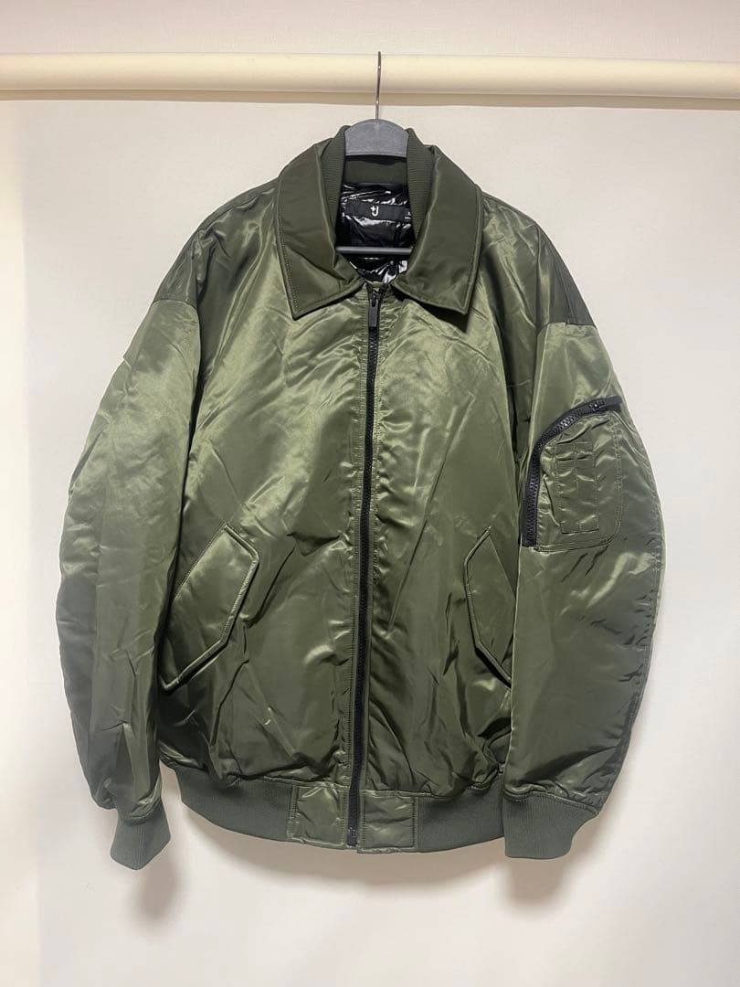 UNIQLO +J ダウンオーバーサイズ ブルゾン ダークグリーン　サイズXL
