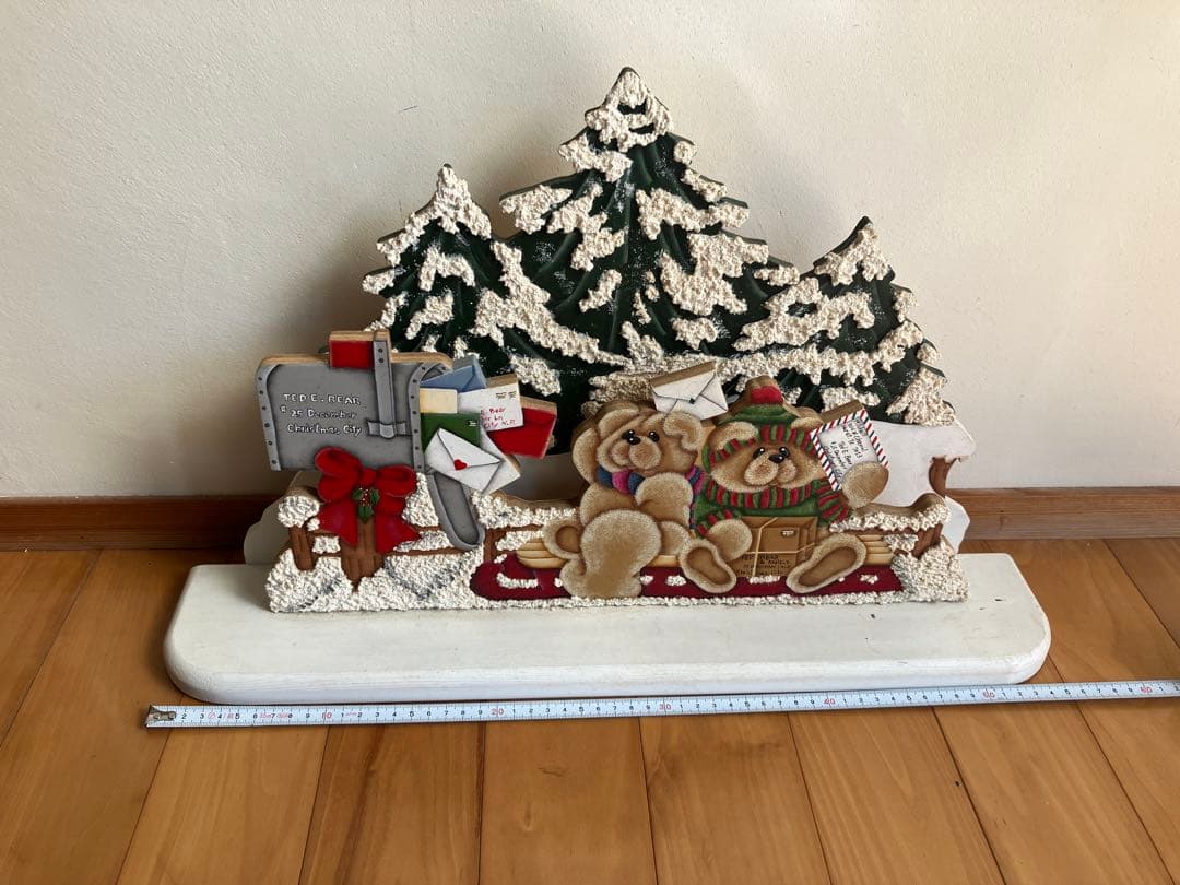 クリスマスリース&トールペイント飾り等5点