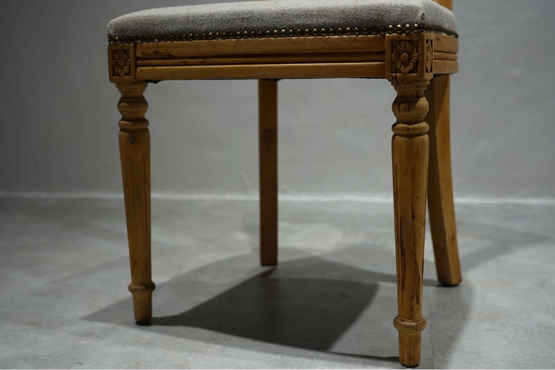 フランスアンティーク　チェア　古木　ダイニング　lovis xvi