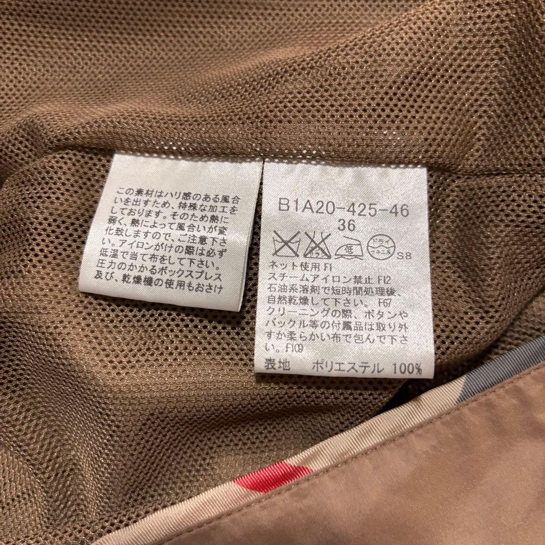 美品✨バーバリーロンドン　スプリングコート　トレンチ　ノバチェック　フード収納袋