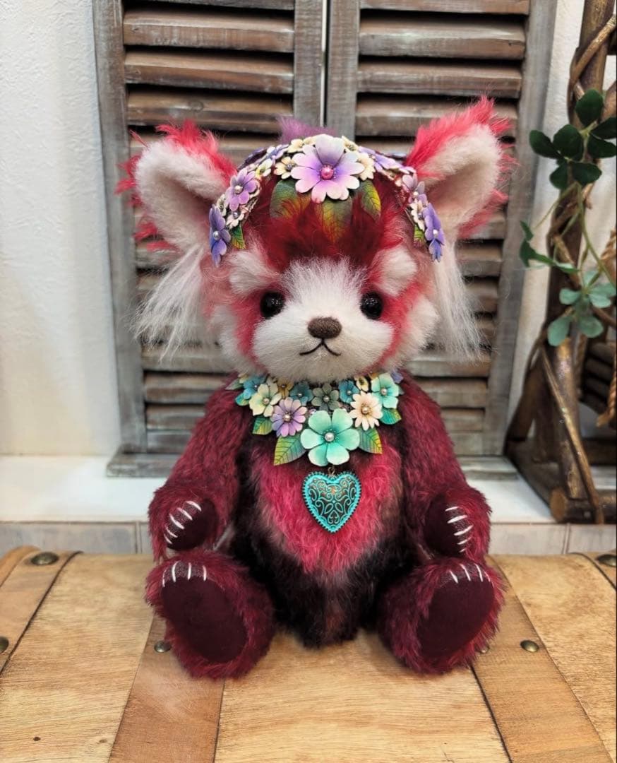 国内作家様作　ハンドメイド　テディベア　ぬいぐるみ　レッサーパンダ　アートドール