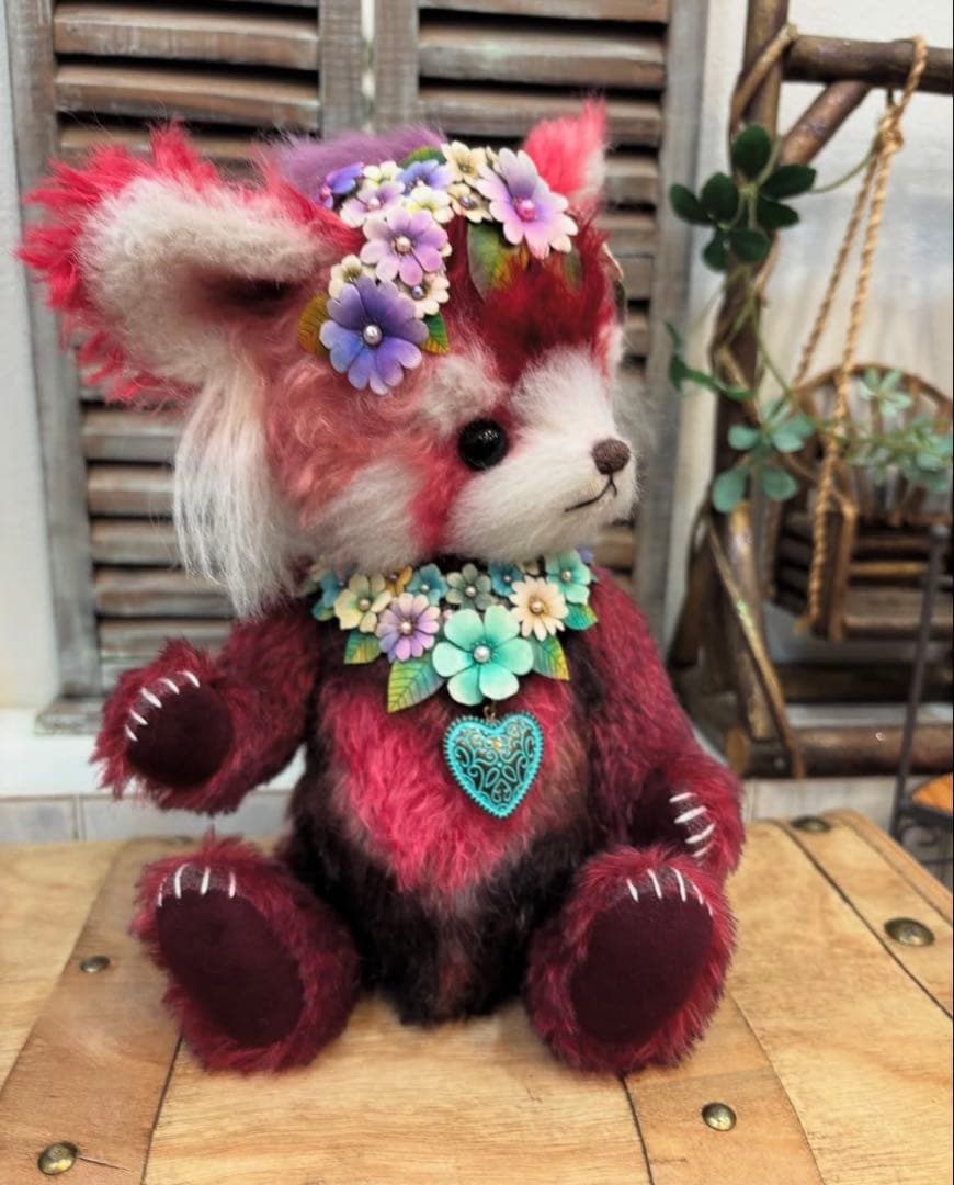 国内作家様作　ハンドメイド　テディベア　ぬいぐるみ　レッサーパンダ　アートドール