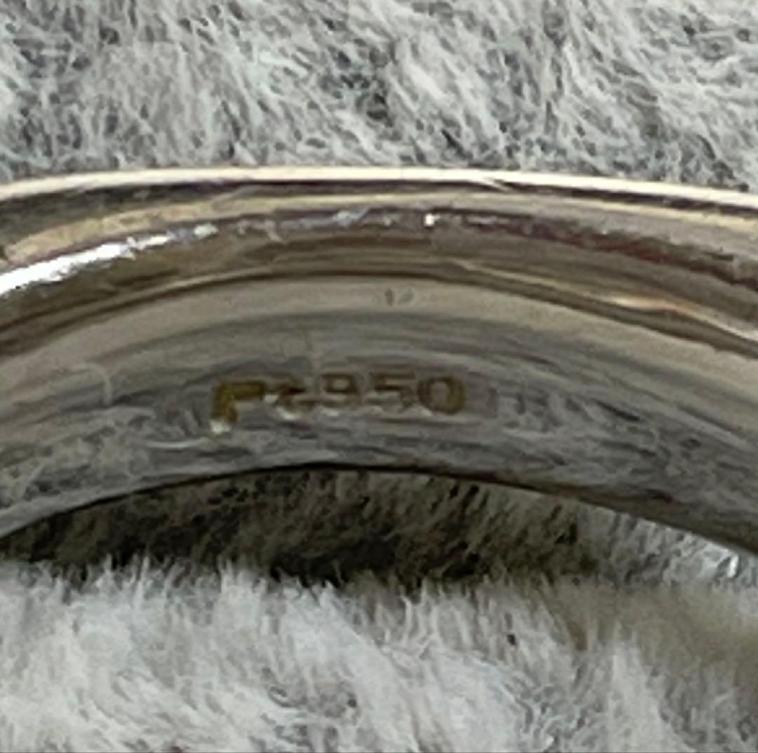 ◇Pt950◇プラチナリング◇指輪◇約14.5号◇約11g◇刻印あり◇