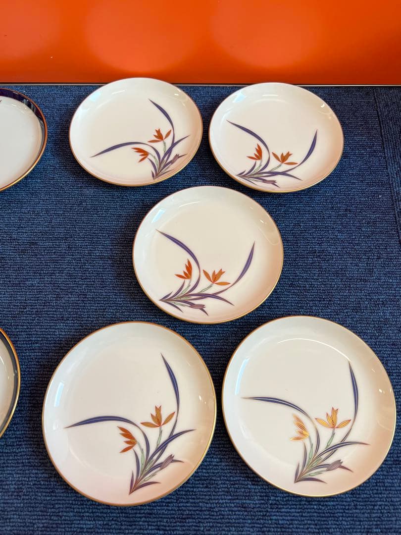 1400 香蘭社　金彩　皿　10客　未使用