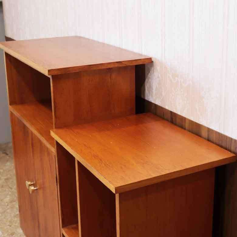 ブックシェルフ サイドキャビネット イギリス ヴィンテージ チーク