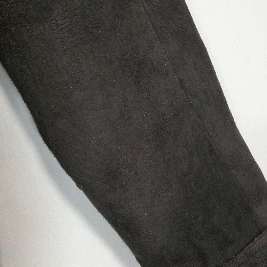 TORNADOMART スエード調 ライダースジャケット 短丈 ファー ブルゾン