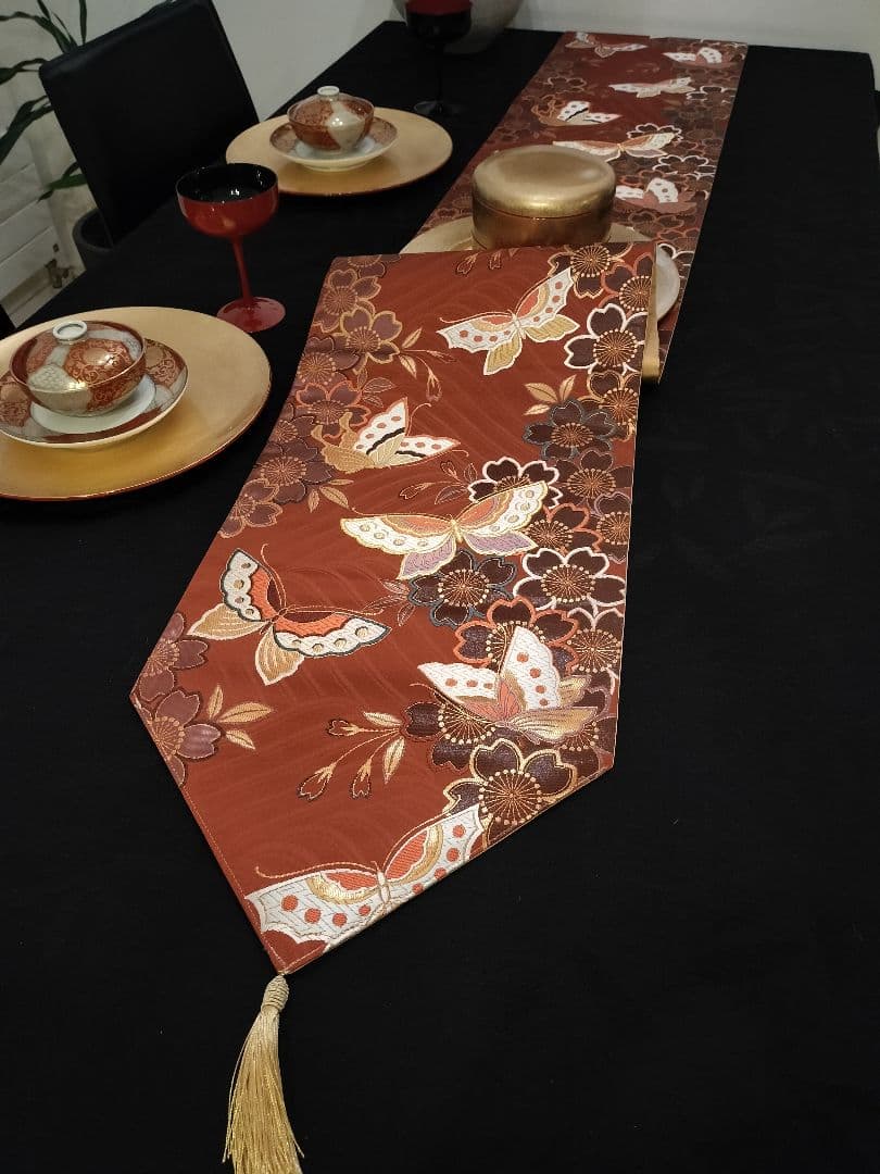 A934高級‼️全通帯‼️ひな祭り‼️蝶、桜‼️2m14cm