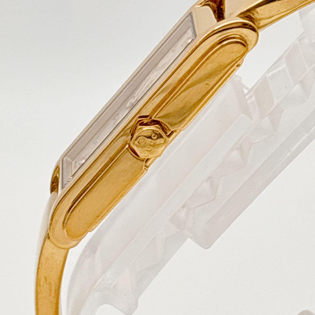 【希少・電池新品】GUCCI 109 ゴールド 2Pダイヤ バングルウォッチ