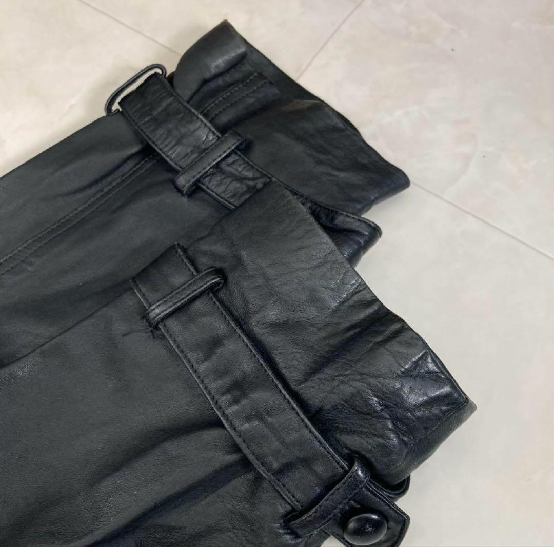 00s archive vintage ラムレザーダブルブレストコート y2k