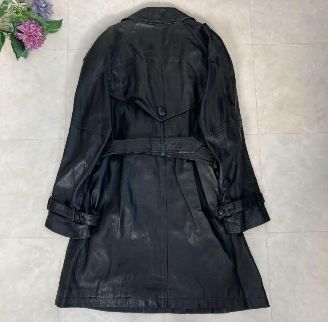 00s archive vintage ラムレザーダブルブレストコート y2k