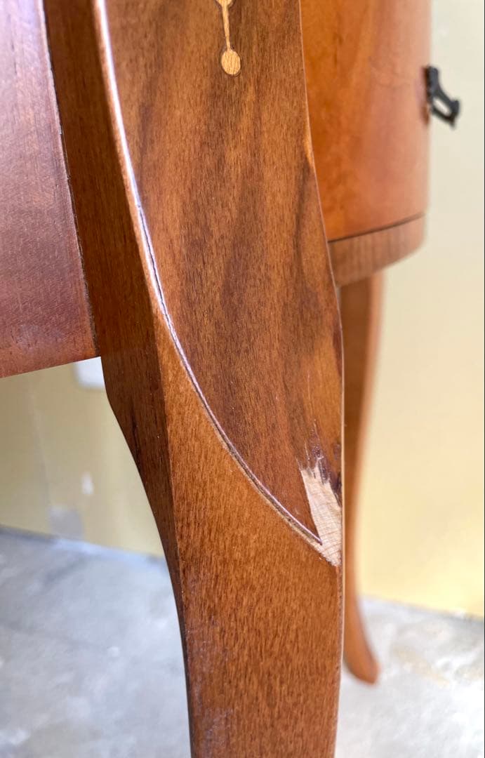 象嵌コンソールチェスト サイドチェスト サイドテーブル 電話台 猫脚 イタリア