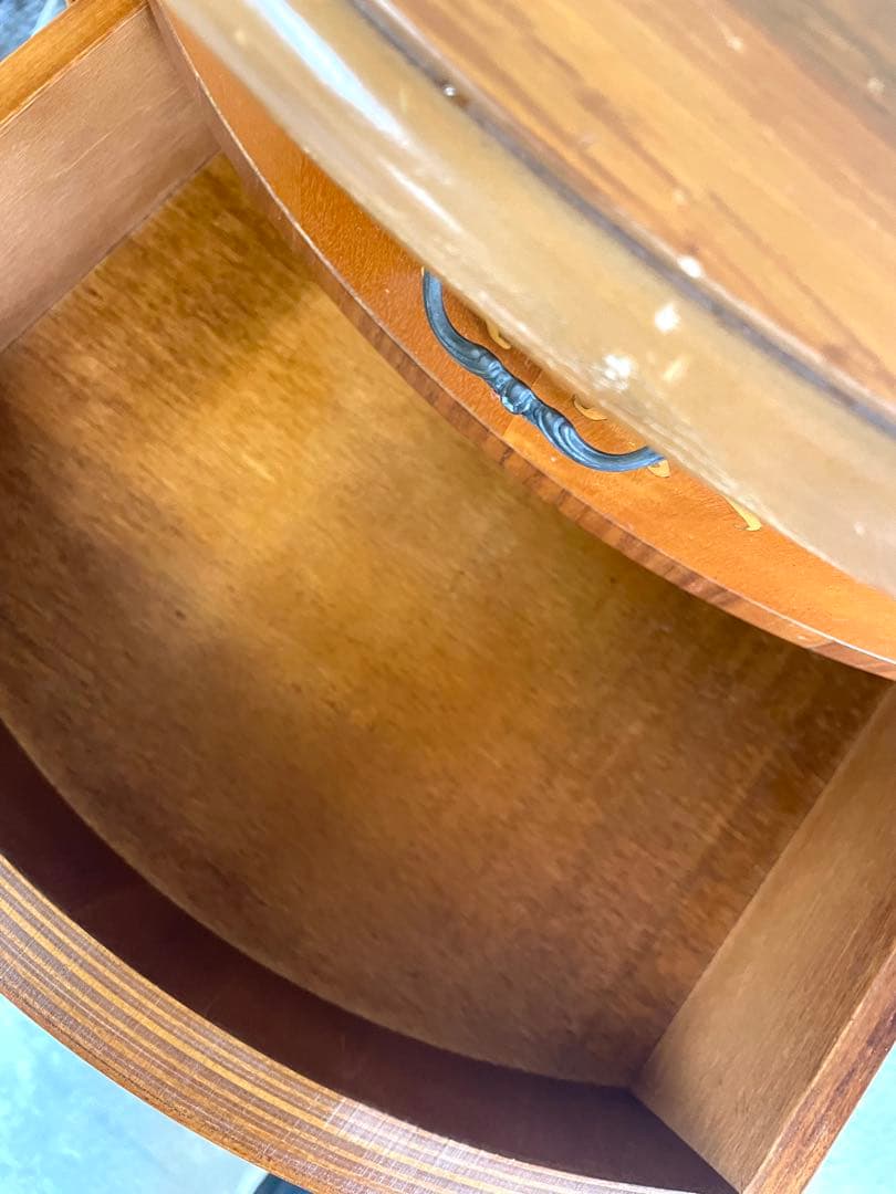 象嵌コンソールチェスト サイドチェスト サイドテーブル 電話台 猫脚 イタリア