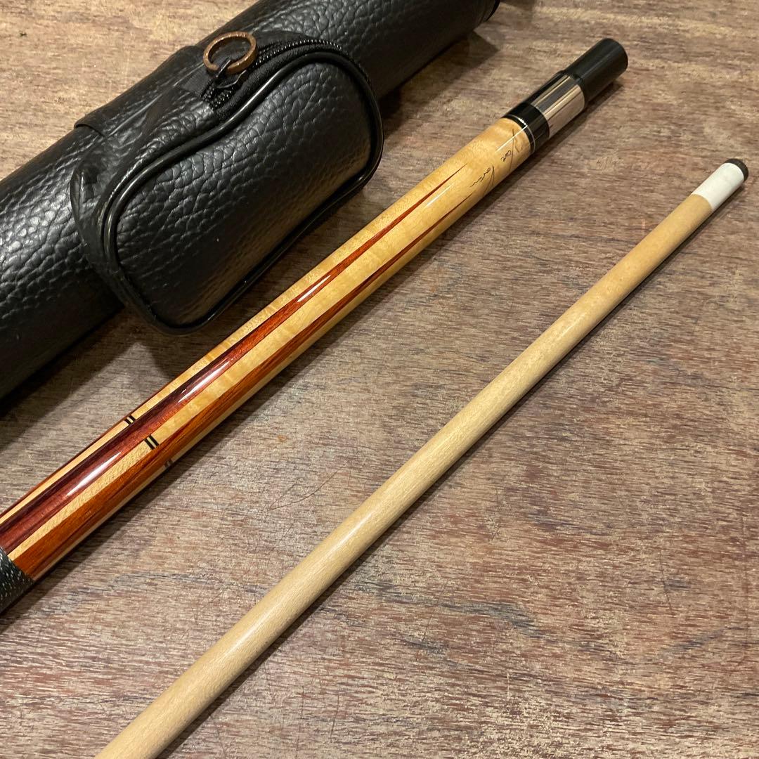 ま*ろ様 美品 ルカシー サイン入り Lucasi XXI ビリヤード キュー