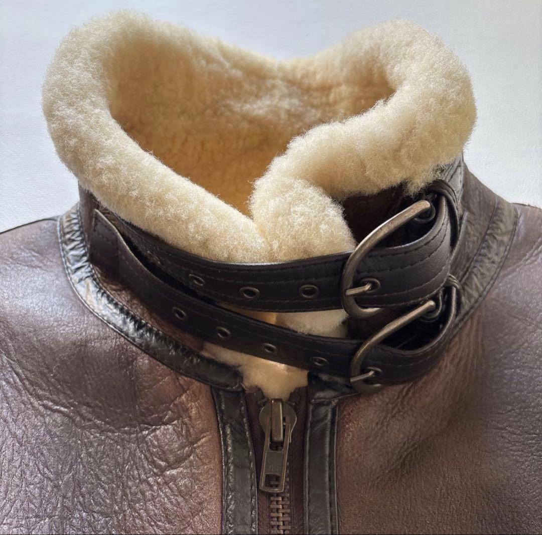 B-3リアルムートン　レザージャケット