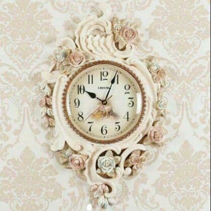北歐風 英国貴族風 クロック。壁掛け時計 かけ時計ヨーロッパ風．
