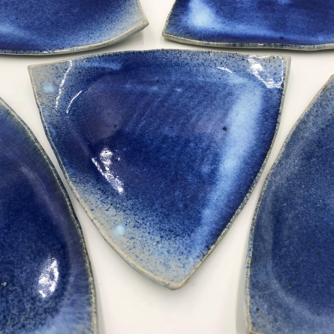 【唯一無二】【5枚セット】大炎窯　大館焼　27cm三角皿