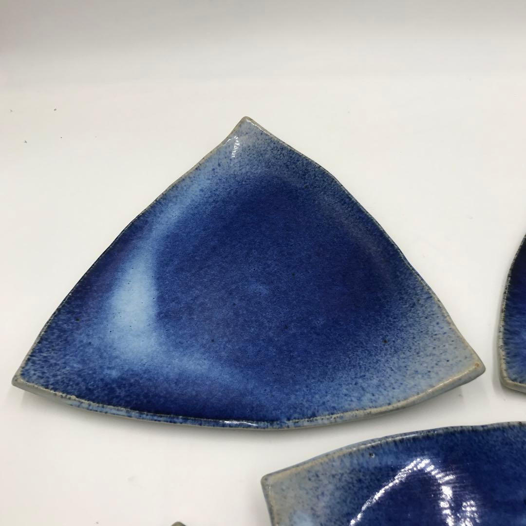 【唯一無二】【5枚セット】大炎窯　大館焼　27cm三角皿