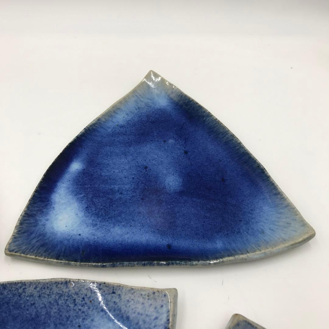 【唯一無二】【5枚セット】大炎窯　大館焼　27cm三角皿